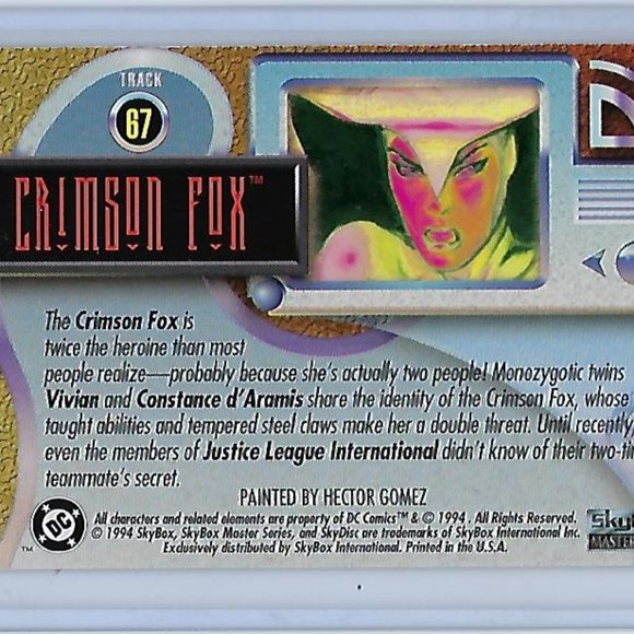DC Comics 1994 SkyBox Master Series - The Atom - to Crimson Fox - Picture 6 of 6